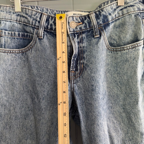 Hollister Low-Rise Baggy Jeans 6R W28 Regular 100% Cotton Y2K Skater Grunge - Picture 2 of 10